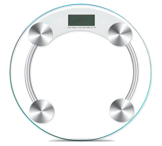 Báscula de baño digital de cristal templado · hasta 180 kg